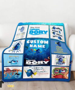 Original Disney Finding Dory What Would Dory Do Collage Blanket Fleece Customized Blanket - Image 3
