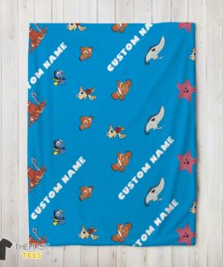 Original Disney Finding Nemo & Dory Characters Blanket Fleece Customized Blanket