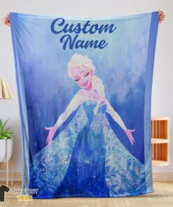 Original Disney Frozen Magic Elsa Blanket Fleece Customized Blanket