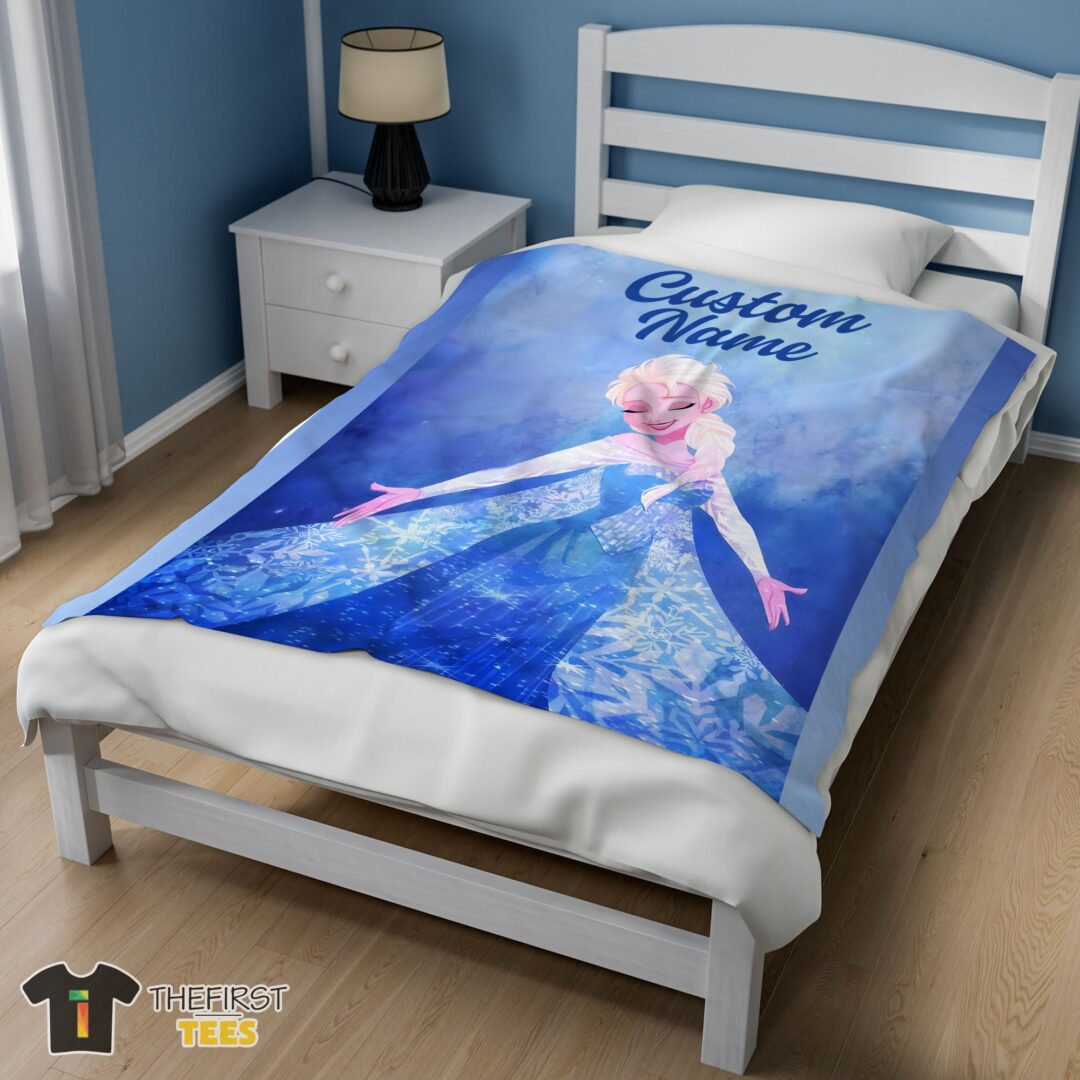 original-disney-frozen-magic-elsa-blanket-fleece-customized-blanket-mk-02 Original Disney Frozen Magic Elsa Blanket Fleece Customized Blanket - Image 3