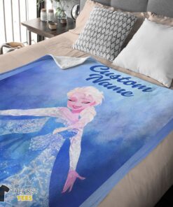 Original Disney Frozen Magic Elsa Blanket Fleece Customized Blanket - Image 4