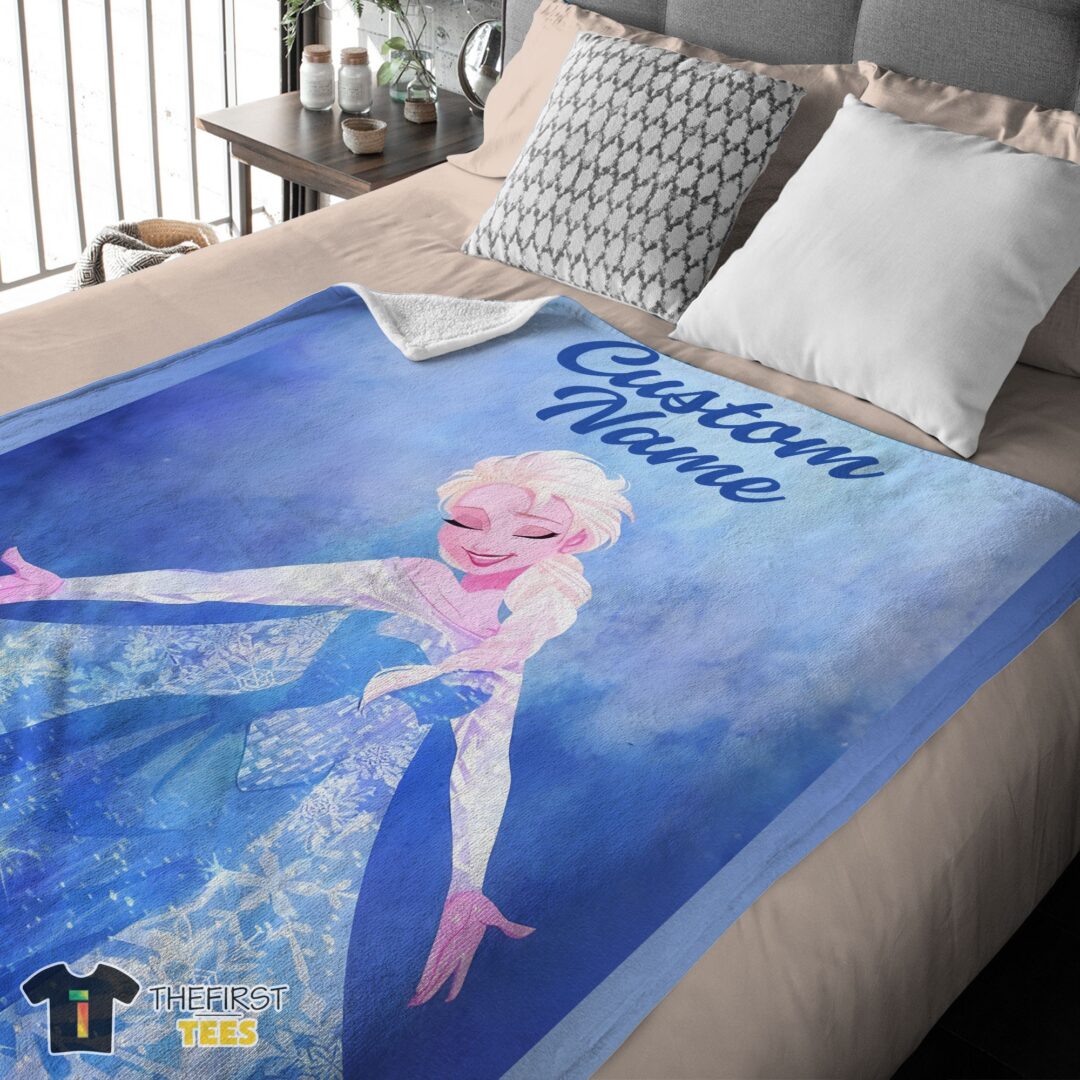 original-disney-frozen-magic-elsa-blanket-fleece-customized-blanket-mk-03 Original Disney Frozen Magic Elsa Blanket Fleece Customized Blanket - Image 4