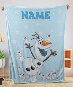 Original Disney Frozen Olaf Dancing Blanket Fleece Customized Blanket