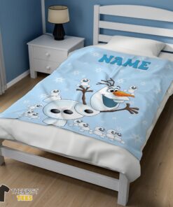 Original Disney Frozen Olaf Dancing Blanket Fleece Customized Blanket - Image 3