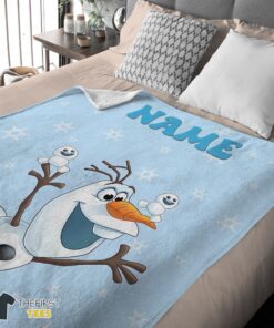 Original Disney Frozen Olaf Dancing Blanket Fleece Customized Blanket - Image 4