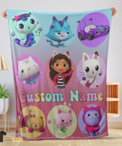 Original Disney Gabby's Dollhouse Blanket Fleece Customized Blanket