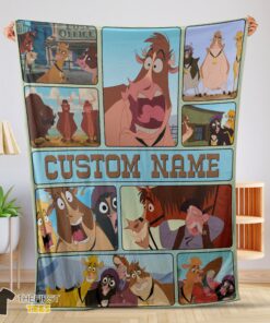 Original Disney Home On The Range Poster Blanket Fleece Customized Blanket