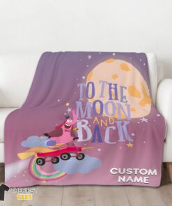 Original Disney Inside Out Bing Bong To The Moon And Back Blanket Fleece Customized Blanket - Image 3