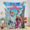 Original Disney Junior SuperKitties Chibi Cute Fleece Blanket Customize Blanket