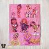 Original Disney Kids Princess Sketches Blanket Fleece Customized Blanket