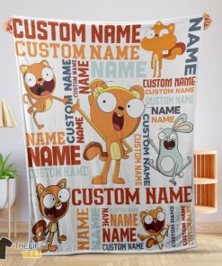 Original Disney Kiff Chatterley & Barry Buns Blanket Fleece Customized Blanket
