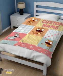 Original Disney Kiff Chatterley & Barry Buns Pattern Blanket Fleece Customized Blanket - Image 3