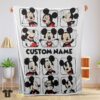 Original Disney Mickey And Friends Mickey Mouse Moods Blanket Customize Blanket
