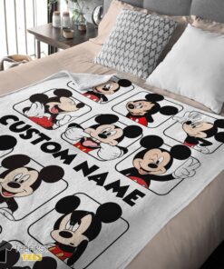 Original Disney Mickey And Friends Mickey Mouse Moods Blanket Customize Blanket - Image 3