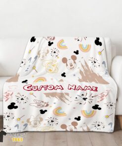 Original Disney Mickey Mouse & Friends Magical Mouse Castle Blanket Fleece Customized Blanket - Image 3