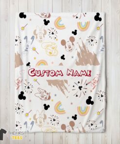Original Disney Mickey Mouse & Friends Magical Mouse Castle Blanket Fleece Customized Blanket