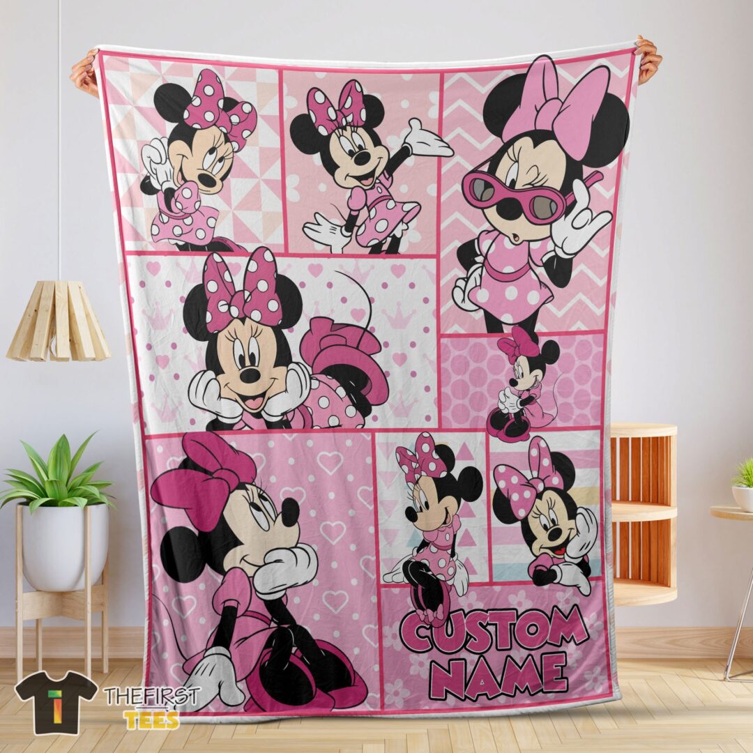 original-disney-minnie-mouse-and-friends-minnie-mouse-moods-blanket-customize-blanket-mk-01-1 Original Disney Minnie Mouse And Friends Minnie Mouse Moods Blanket Customize Blanket