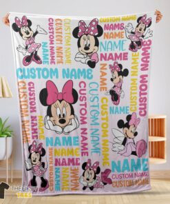 Original Disney Minnie Mouse Blanket Fleece Customized Blanket