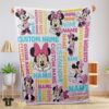 Original Disney Minnie Mouse Blanket Fleece Customized Blanket
