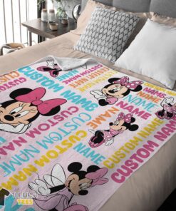 Original Disney Minnie Mouse Blanket Fleece Customized Blanket - Image 4