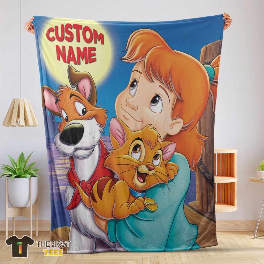 original-disney-oliver-company-jenny-foxworth-oliver-dodger-blanket-fleece-customized-blanket-mk-01 Original Disney Oliver & Company Jenny Foxworth Oliver Dodger Blanket Fleece Customized Blanket