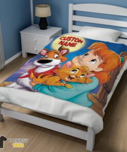 Original Disney Oliver & Company Jenny Foxworth Oliver Dodger Blanket Fleece Customized Blanket - Image 3