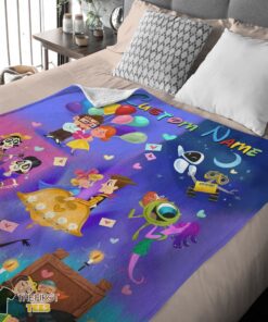 Original Disney Pixar Cartoon All Story Velveteen Cute Blanket Fleece Customized Blanket - Image 4