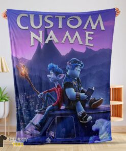 Original Disney Pixar Onward Poster Blanket Fleece Customized Blanket