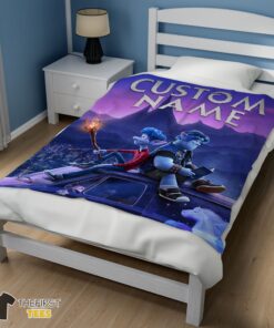 Original Disney Pixar Onward Poster Blanket Fleece Customized Blanket - Image 3