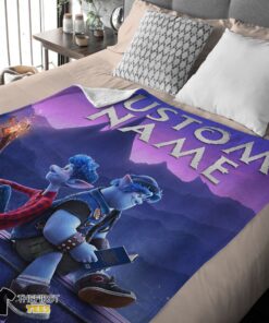 Original Disney Pixar Onward Poster Blanket Fleece Customized Blanket - Image 4