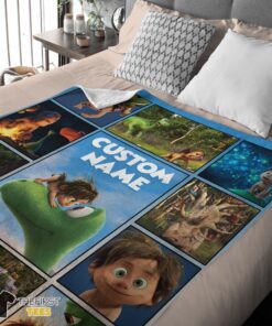 Original Disney Pixar The Good Dinosaur Collage Poster Blanket Fleece Customized Blanket - Image 4