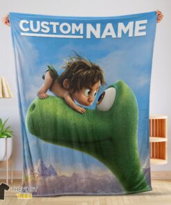 Original Disney Pixar The Good Dinosaur Poster Blanket Fleece Customized Blanket