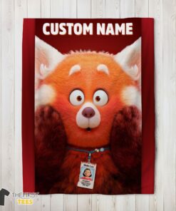 Original Disney Pixar Turning Red Blanket Fleece Customized Blanket