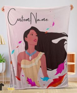 Original Disney Pocahontas Blanket Fleece Customized Blanket