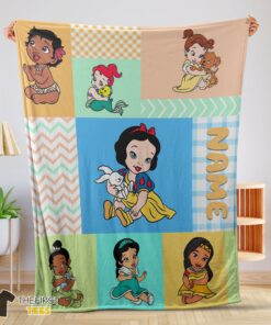 Original Disney Princess Baby Princess Blanket Fleece Customized Blanket