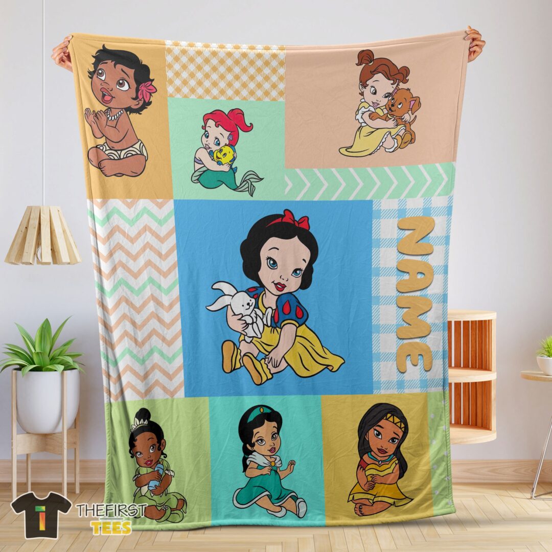 original-disney-princess-baby-princess-blanket-fleece-customized-blanket-mk-01-1 Original Disney Princess Baby Princess Blanket Fleece Customized Blanket