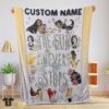 Original Disney Princess The Fun Never Stops Blanket Fleece Customized Blanket
