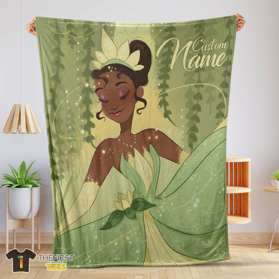 original-disney-princess-tiana-blanket-fleece-customized-blanket-mk-01-1 Original Disney Princess Tiana Blanket Fleece Customized Blanket