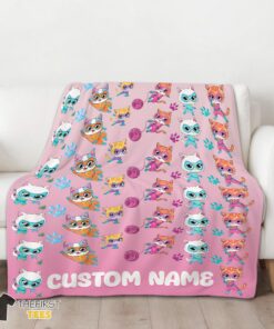 Original Disney SuperKitties Squad Purr-fect Heroes Blanket Fleece Customized Blanket - Image 3