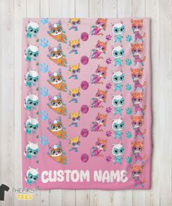 Original Disney SuperKitties Squad Purr-fect Heroes Blanket Fleece Customized Blanket
