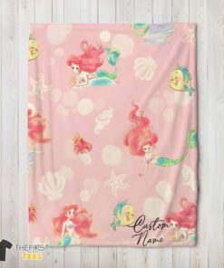 Original Disney The Little Mermaid Delicate And Painterly Blanket Fleece Customized Blanket - Image 8