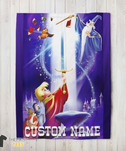 Original Disney The Sword In The Stone Legendary Blanket Fleece Customized Blanket