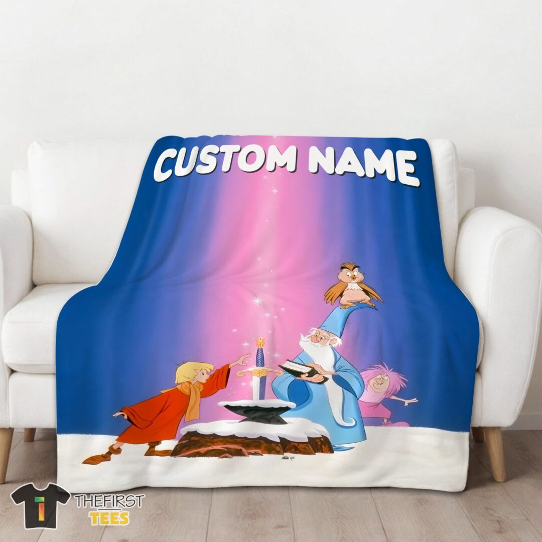 original-disney-the-sword-in-the-stone-magic-and-wonder-blanket-fleece-customized-blanket-mk-01 Original Disney The Sword In The Stone Magic And Wonder Blanket Fleece Customized Blanket - Image 3