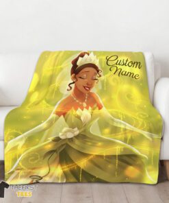 Original Disney Tiana Princess The Princess And The Frog Blanket Fleece Customized Blanket - Image 3