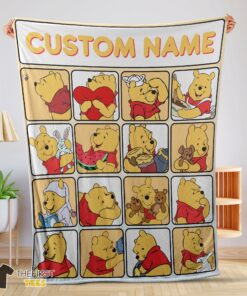 Original Disney Winnie The Pooh Cute Pooh Customize Blanket
