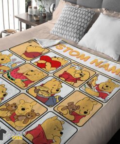 Original Disney Winnie The Pooh Cute Pooh Customize Blanket - Image 4