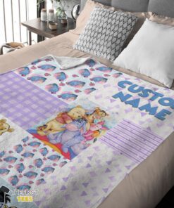Original Disney Winnie The Pooh Friends Collage Poster Blanket Fleece Customized Blanket - Image 4