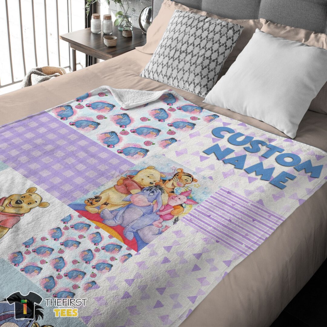 original-disney-winnie-the-pooh-friends-collage-poster-blanket-fleece-customized-blanket-mk-03 Original Disney Winnie The Pooh Friends Collage Poster Blanket Fleece Customized Blanket - Image 4