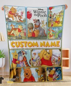 Original Disney Winnie The Pooh With Friends Blanket Fleece Customized Blanket