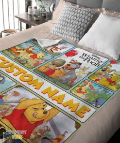 Original Disney Winnie The Pooh With Friends Blanket Fleece Customized Blanket - Image 4